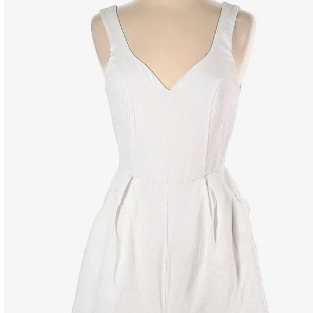white blue rain romper size L